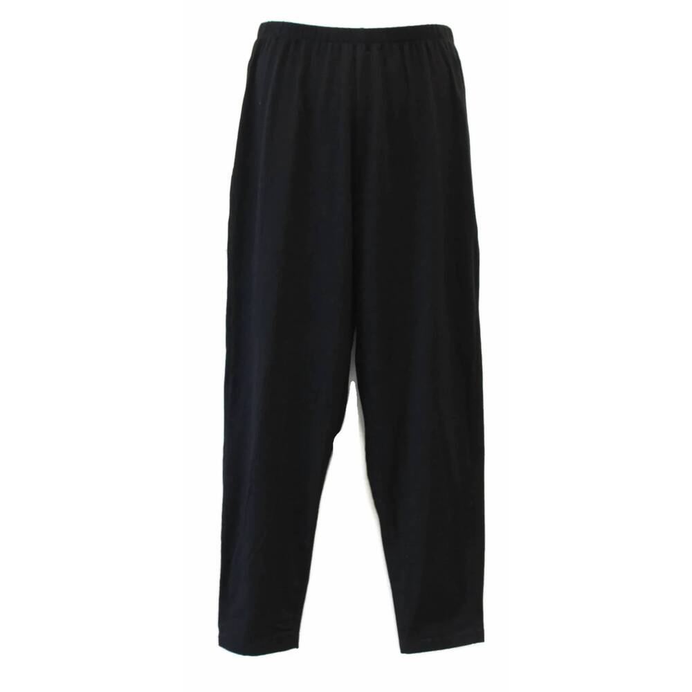 NEW LIZ AND JANE women's cotton ankle leggings - plus in black
